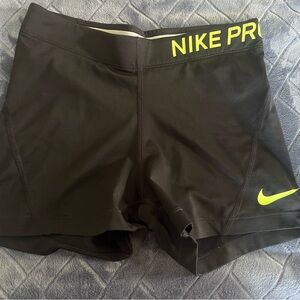 Black & Neon Green Nike Pro